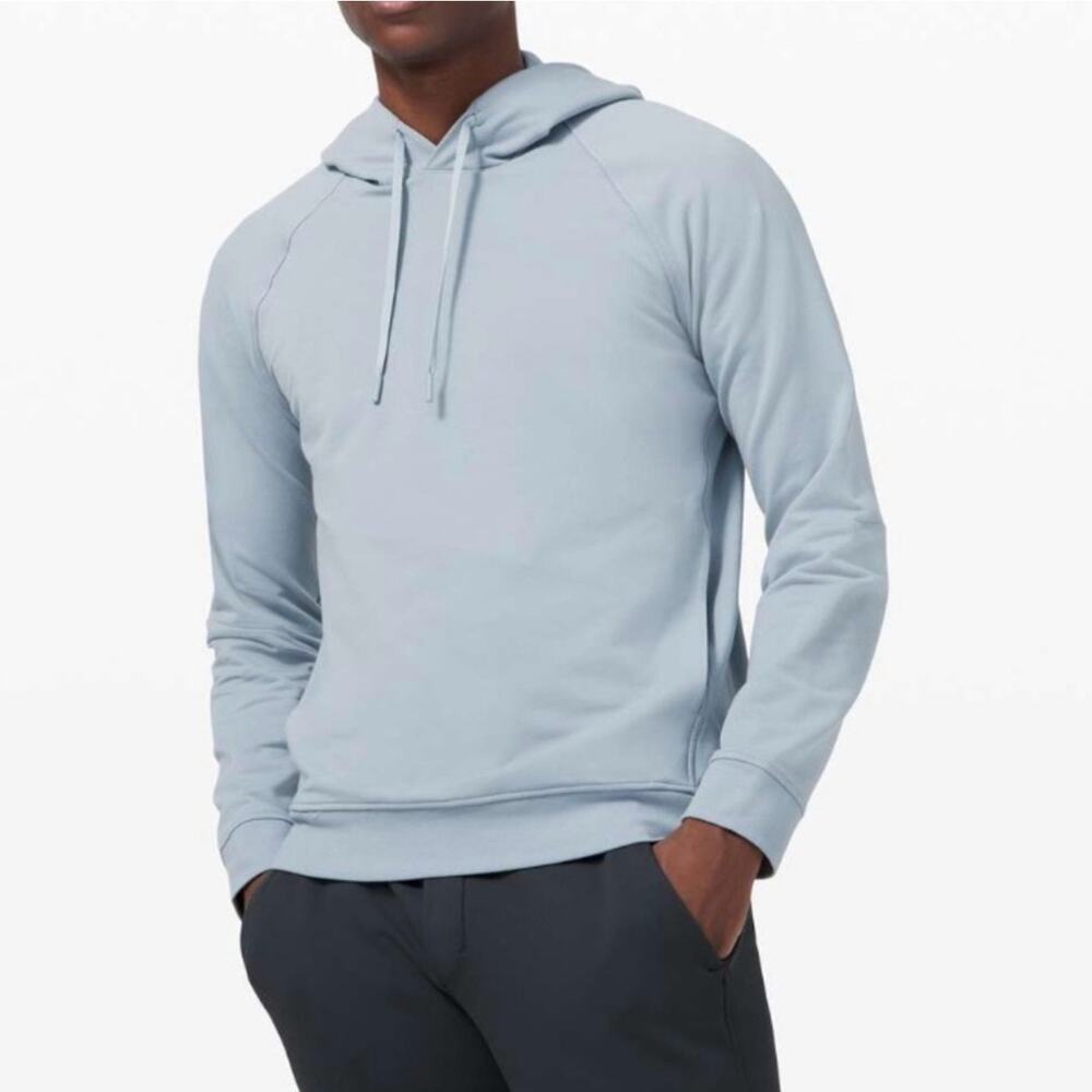 Lululemon City Sweat Hooded Pullover Sweatshirt Chambray SZ S